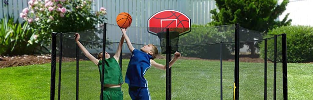 Exacme Trampoline Basketball Hoop and Ball for Kids The 7 best Trampoline with a basketball hoop in 2022 7