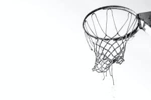 grey basketball hoop